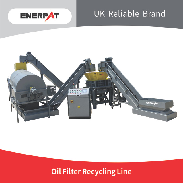 Complete Oil Filter Recycling Line （Separation Rate 99%）