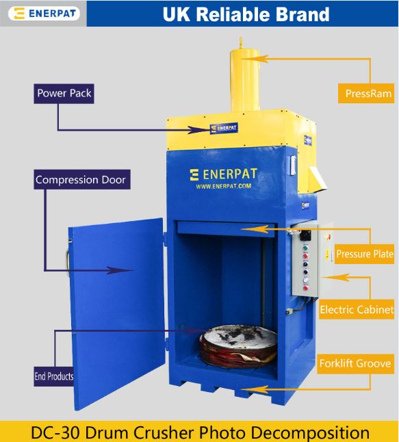 Drum Crusher Oil Drum Crusher Steel Drum Crusher